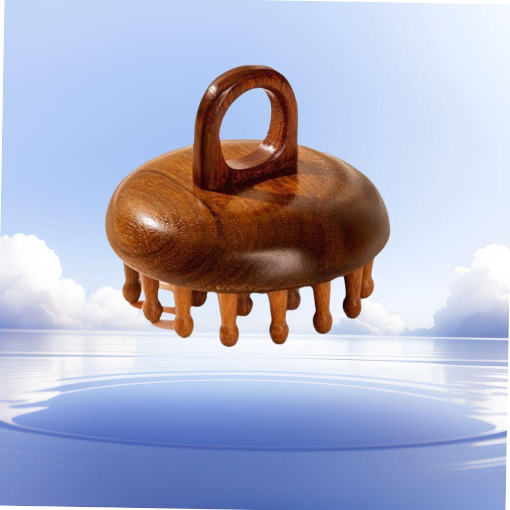 Wood Therapy Scalp Head Massager Multi-Functional Scraping Body Massagers Gifts Massage Comb