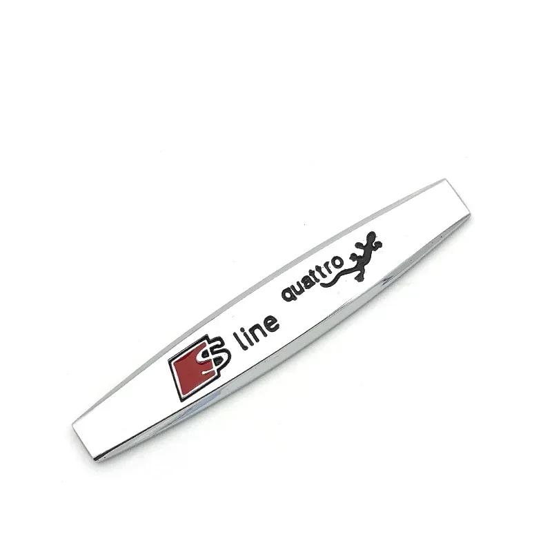 Car Fender Trunk Emblem Badge Stickers Accessories For hot Sline A3 A1 A4 B8 B7 A6 C7 A5 A7 A8 B9 B6 C6 Q2 Q3 Q5 Q7 Q8 TT S3 S4