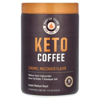 Rapidfire Keto Coffee Caramel Macchiato Instant Medium Roast