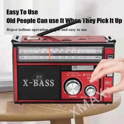 Semiconductor Radio Gift for The Elderly Three Band Radio Retro Portable Card Bluetooth Speaker FM Pointer