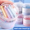 35PCS/Box Solid Color Pencil Cap Transparent Pen Tip Protector Cute Pencil Protective Case  Students