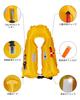 Owntop Automatic Inflatable Life Jacket with Pocket & Transparent Visibility Window, Shoulder Vest Style, Automatic/Manual Inflation, Lightweight, for