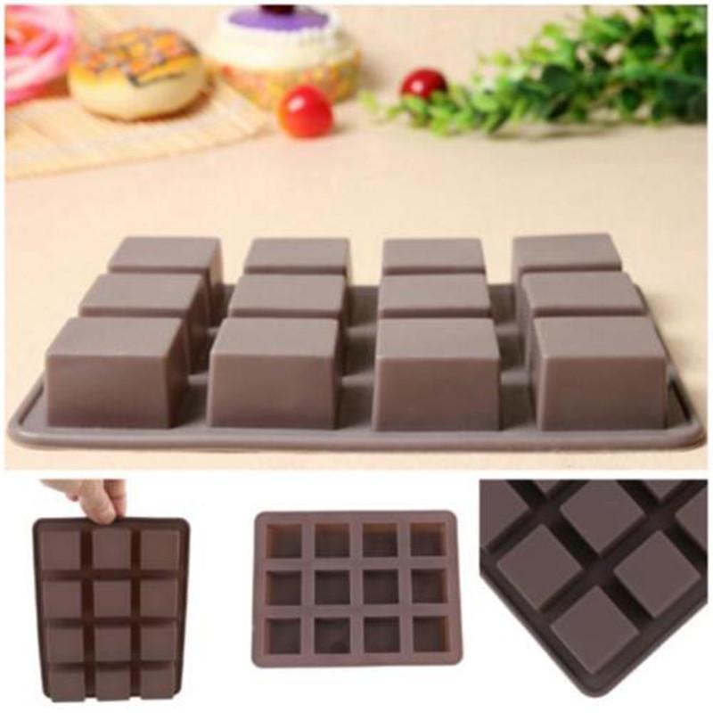 Bar Square Soap Silicone Mold Diy Chocolate Baking Cake Handmade Tool Mould