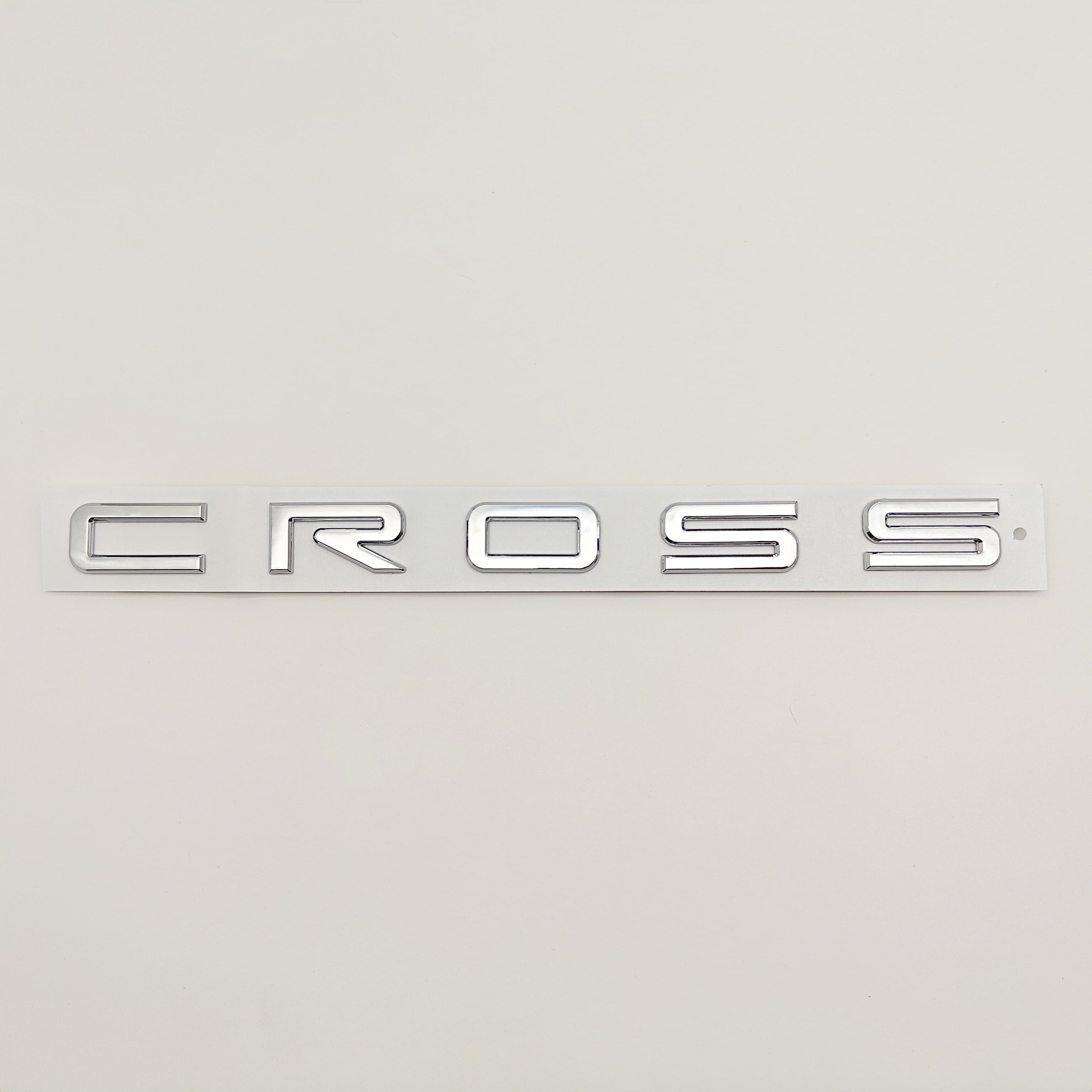 1Pc 3D ABS COROLLA CROSS Emblem Decal Side Fender Rear Trunk Badge Sticker CROSS серебряный