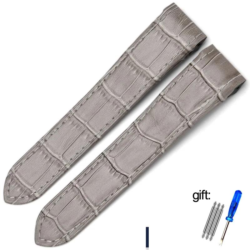 

Классический ремешок для часов из натуральной кожи для Cartier Santos Santos 100 для мужчин и женщин с раскладывающейся пряжкой, 20 мм, 23 мм 20mm