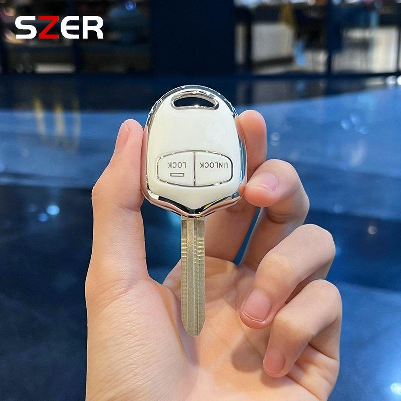 2 3 Buttons TPU Car Key Case Cover Shell Fob For Mitsubishi Lancer EX Evolution Grandis Outlander Triton Pajero ASX Accessories