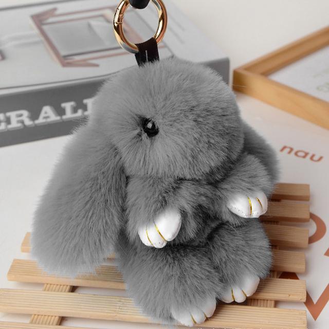 14CM Coniglio Peluche Carino e Soffice Pompon di Peluche Coniglietto su Borsa Portachiavi per Auto Gioiello Femminile Bambole per Feste Fascino per Borsa Regalo Ragazze