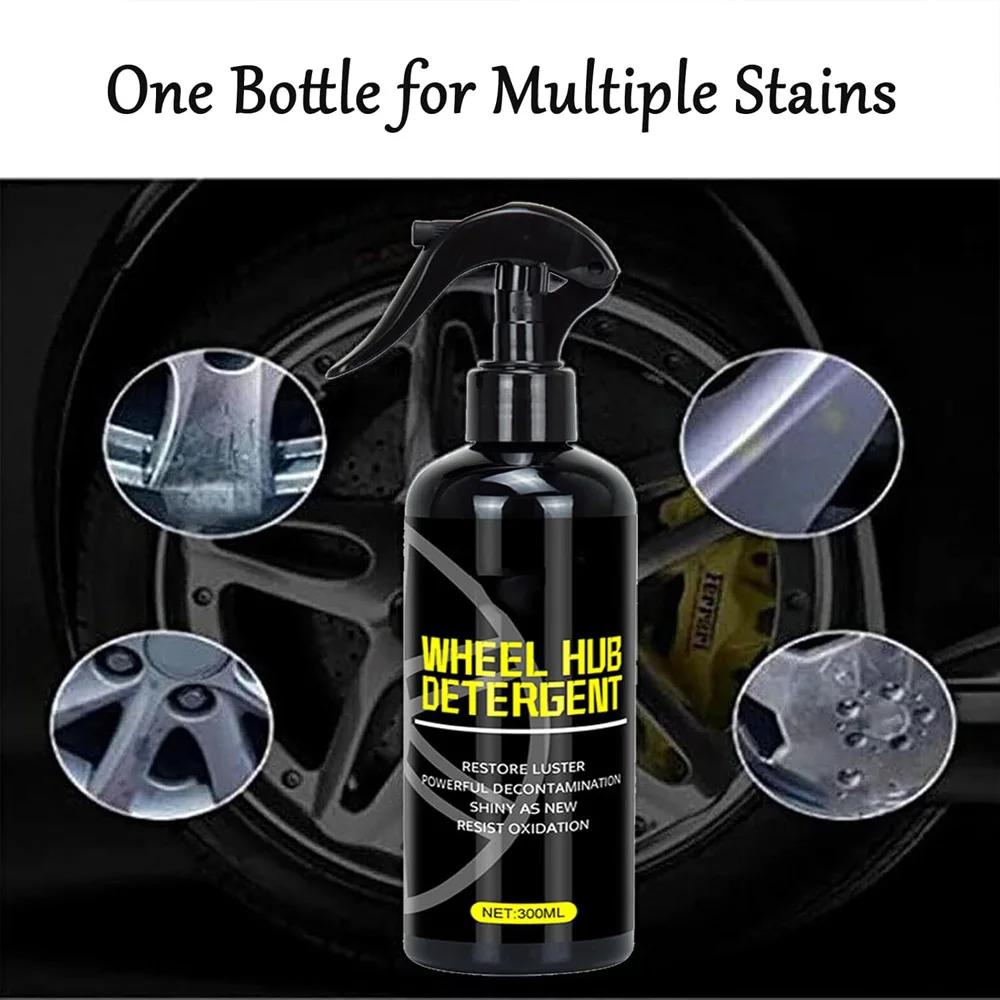 300ml Car Wheel Cleaner Iron Powder Rust Remover Spray Rim Polishing Shine Refurbishment Agent Anti-Scratch Auto Detailing Tools