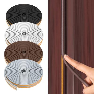 5M/10M Tür Fenster Dichtung Streifen Selbst-adhesive Akustik Schaum Dichtung Streifen Band Isolierung Winddicht Gummi Weathers