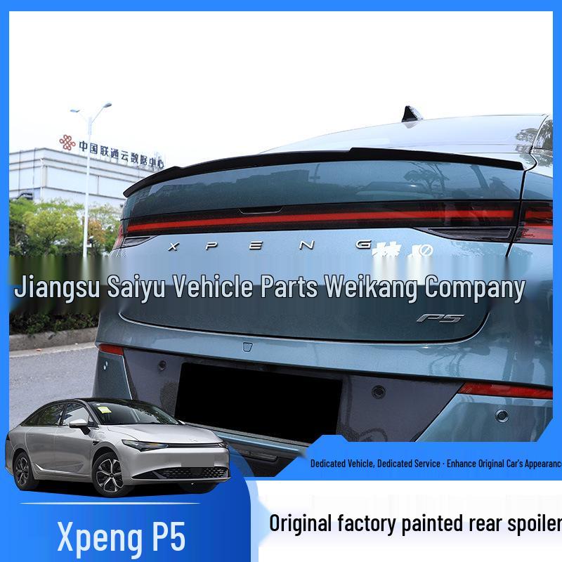 Xiaopeng P5 Rear Spoiler & Diffuser: Sporty Upgrade, No Drilling Required