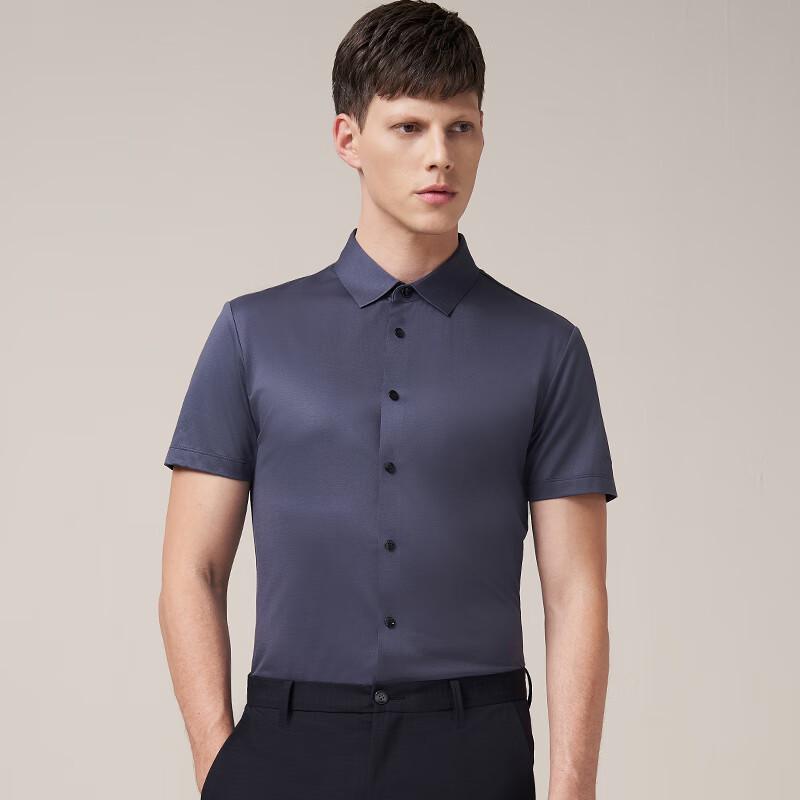 Septwolves Men s Business Casual Short Sleeve Shirt 180/96A