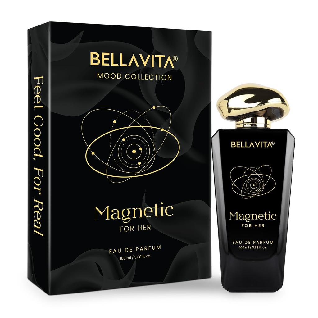 Bellavita Magnetic Perfume EDP 100ml For Men And Women Long Lasting Luxury Scent With Cherry Jasmine Rose Sweet Floral Fragrance