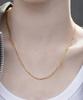 Bonbeau Lucy Simple Layered Gold Clip Chain Necklace