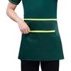 Taller Waiter Kitchen Apron With Pockets Restaurant Apron Fashion Waterproof Apron  Restaurant Use