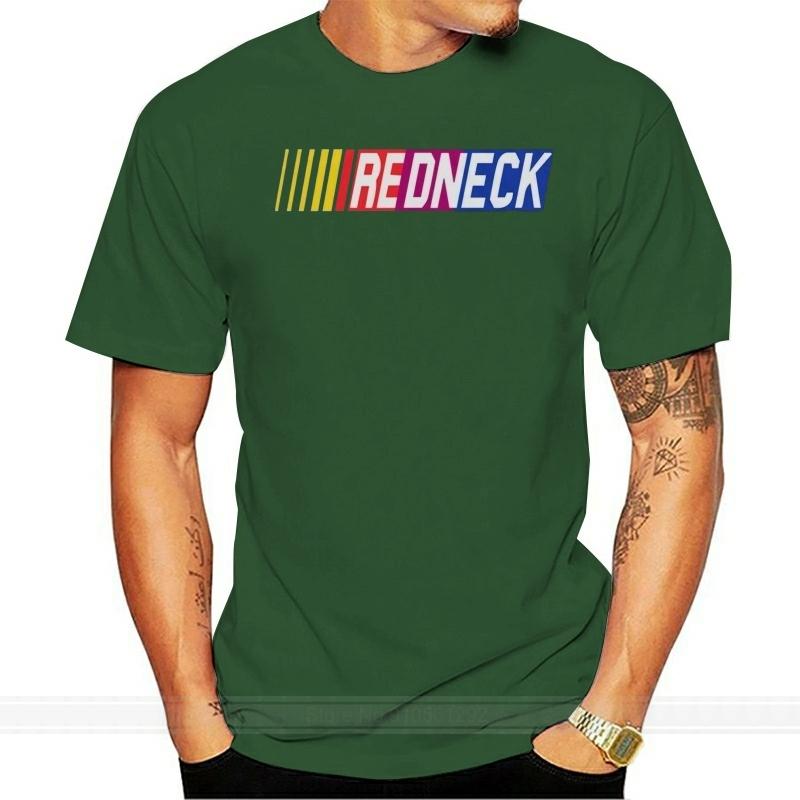 Auto Racing Las Vegas Redneck BLACK Printed Cotton T-shirt Male Brand Teeshirt Men Summer Cotton T Shirt