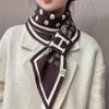 Womens Knitted Triangle Scarf Winter Warmth Stylish Geometric Lightweight Neck Warmer Students