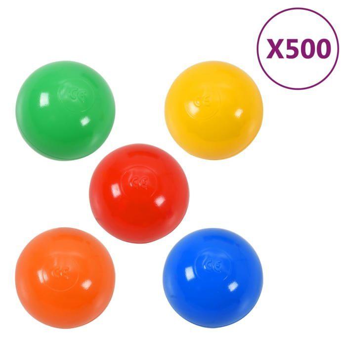 VidaXL Play Balls 500 Pcs Multicolour, Ball for Ball Pit, Plastic Ball, Playground Ball, Ball, 3102950