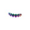 Colorful Colorful Dental Teeth Grillz Gradient Rapper Accessory Teeth Braces  Birthday Parties