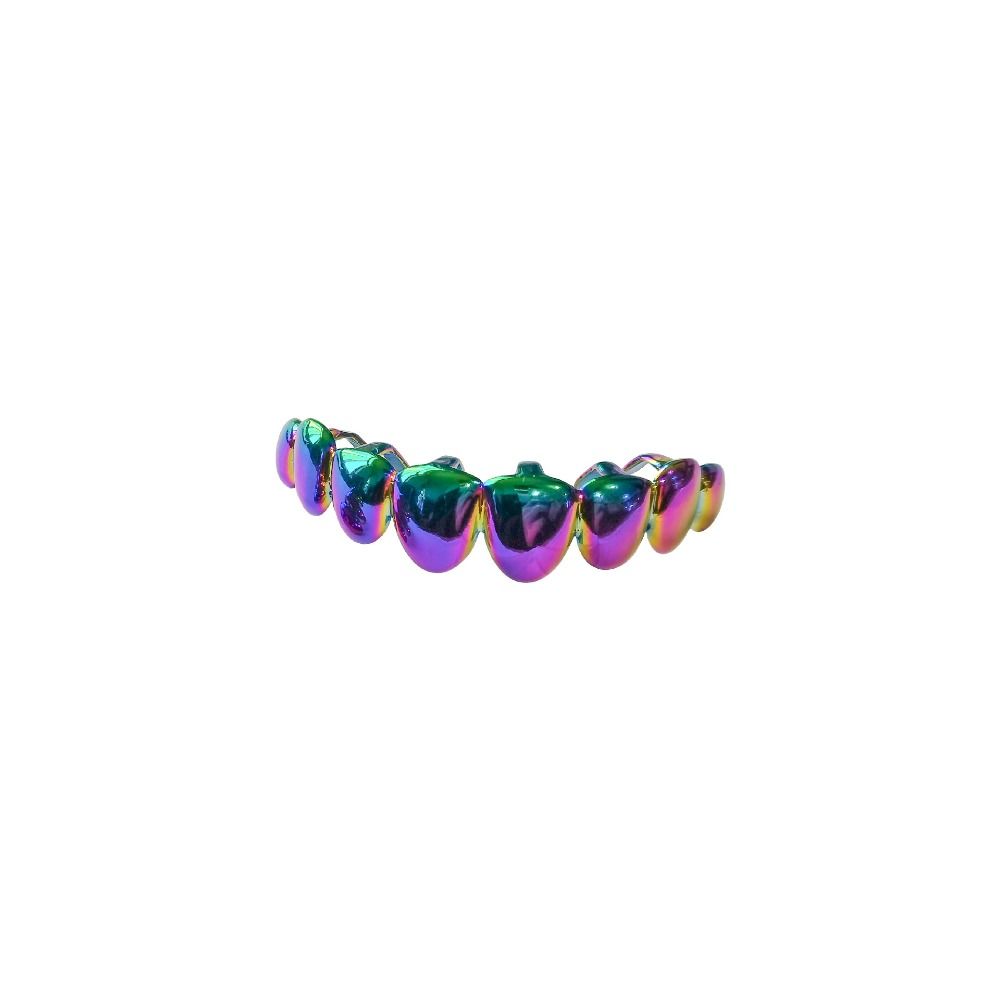 Colorful Colorful Dental Teeth Grillz Gradient Rapper Accessory Teeth Braces  Birthday Parties