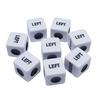 Left Right Center Dice Game Set with 3 Dices 36 Chips Aluminum Box Packaging Gaming Dice Accessories for Multiplayer Entertainment