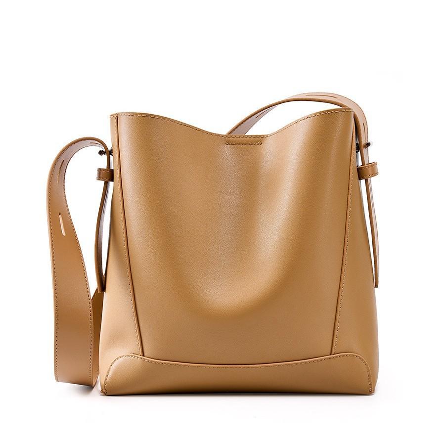 Large Bag Bag Women'S Autumn And Winter Women'S Bag Messenger Bag Versatile Leather Shoulder Large Capacity Commuter Bucket Bag
