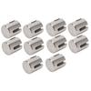 10Pcs Cross Cable Clamps 316 Stainless Steel Railing Wire Rope Clips Wall System Accessories 3mm