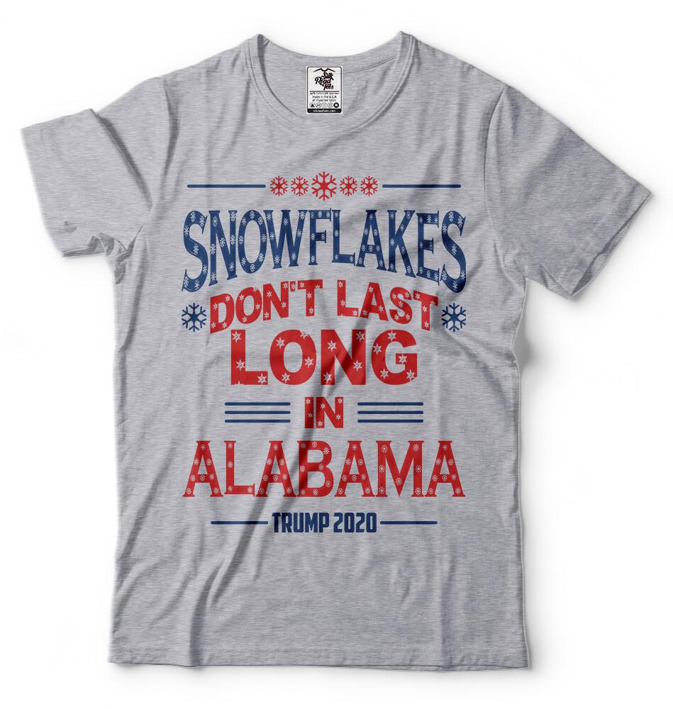 Snowflakes Dont Last Long in Alabama Trump 2024 Tee Shirt Republican party Tee M