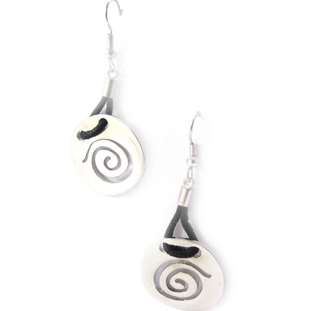 Les Trésors De Lily [J8470] - Boucles Créateur 'Kilimanjaro' argenté