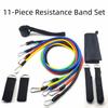 11Pcs/Set Anti-Break Resistance Band Set Durable Pull Rope Set  Fitness Equipment