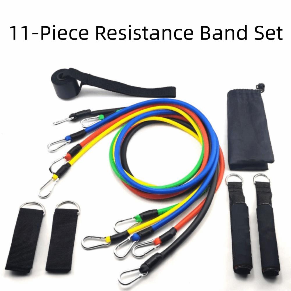 11Pcs/Set Anti-Break Resistance Band Set Durable Pull Rope Set  Fitness Equipment