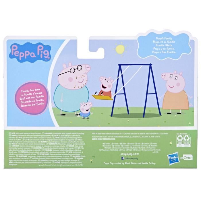 Figurines Peppa Pig - Pack De 4 - Peppa, Maman Pig, Papa Pig Et George - A Partir De 3 Ans