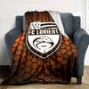 FC Lorient Print Flannel Blanket High Quality Warm Comfortable Cover for All Seasons Perfect for Gifts Home Decor