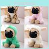 Adorable Large Plush Toys 8" Pug Dog In 7 Unique Costumes Cuddly Soft Toy