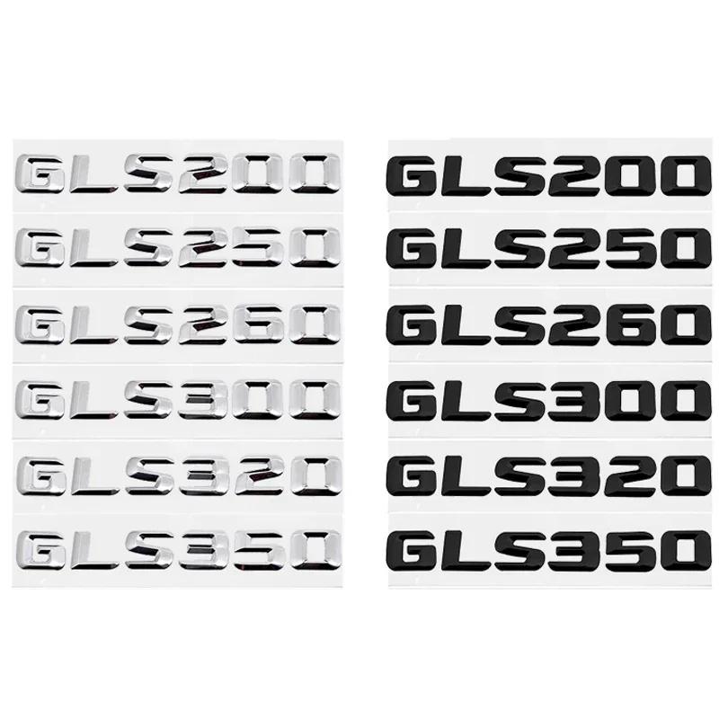 Car Rear Sticker Alphabet Trunk Badge Decal Exterior for Mercedes Benz GLS200 GLS250 GLS260 GLS300 GLS320 GLS350 Accessories