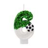 0-9 Number Soccer Cake Candles Kids Sports Theme Football Birthday Party Decoration Favors Cupcake Topper Cake Decor Supplies