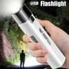 High Brightness Flashlight USB Charging Ultra Bright LED Torch 3 Gears Camping Flashlight Power Bank for Outdoor Hiking Fishing
