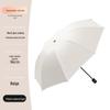 High-End Black Automatic Folding Umbrella with Sunshade and Customized Logo