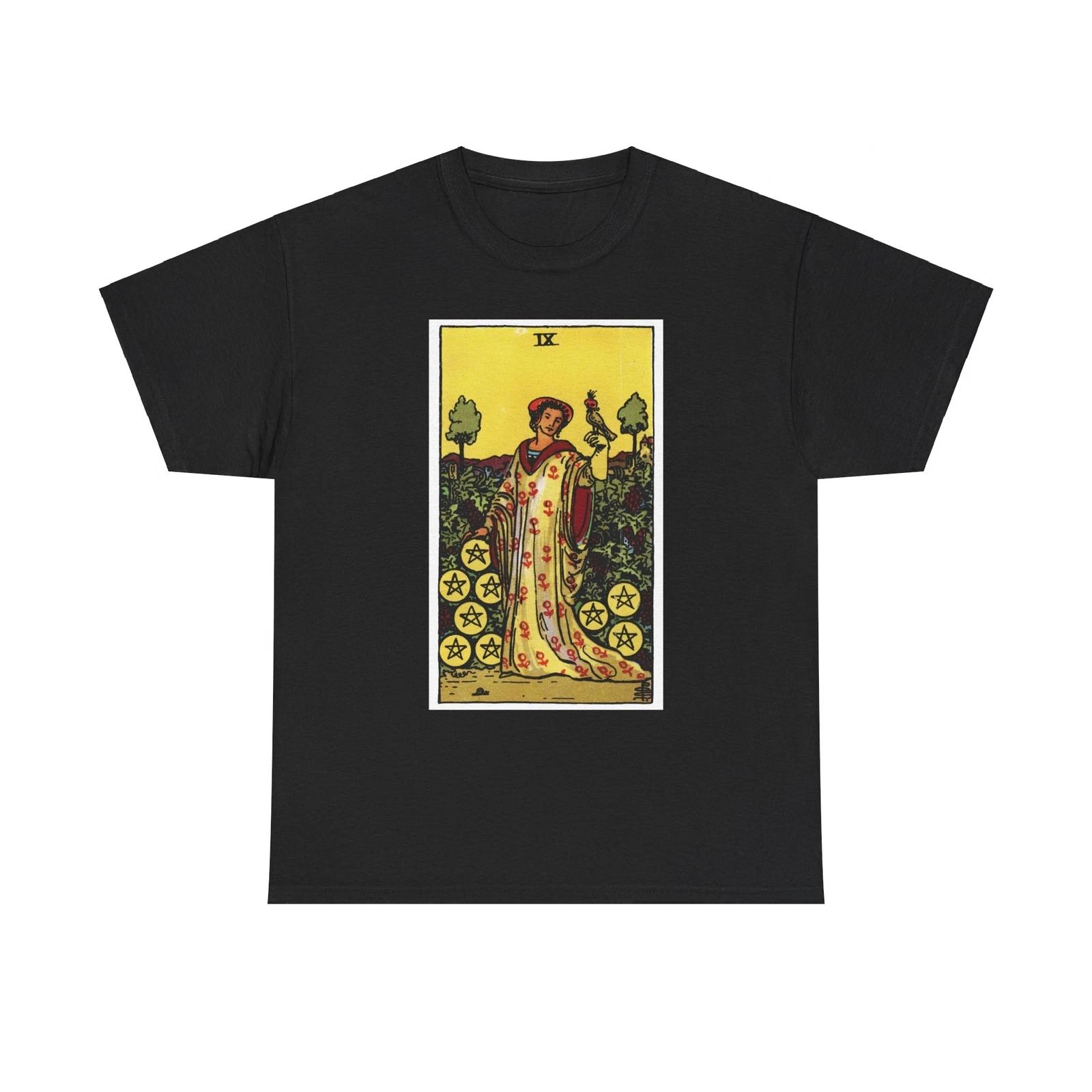 The 9 of Pentacles (Tarot Card) T shirt XL