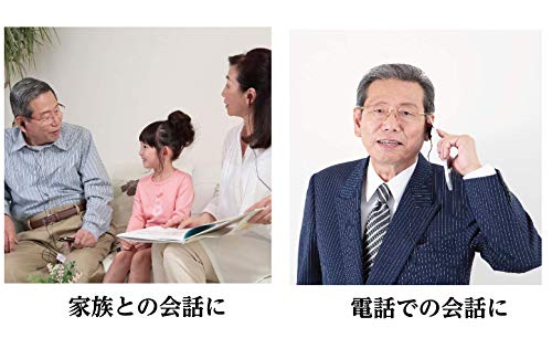 ELPA Earphones with Separate Microphone for Earlis Hearing Amplifier, Navy, AS-EM02N(NV)