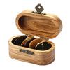 Wood Guitar Pick Storage Box Container Portable Guitar Pick Box Holder Collector with 5 Guitar Pick Gift for Guitarist