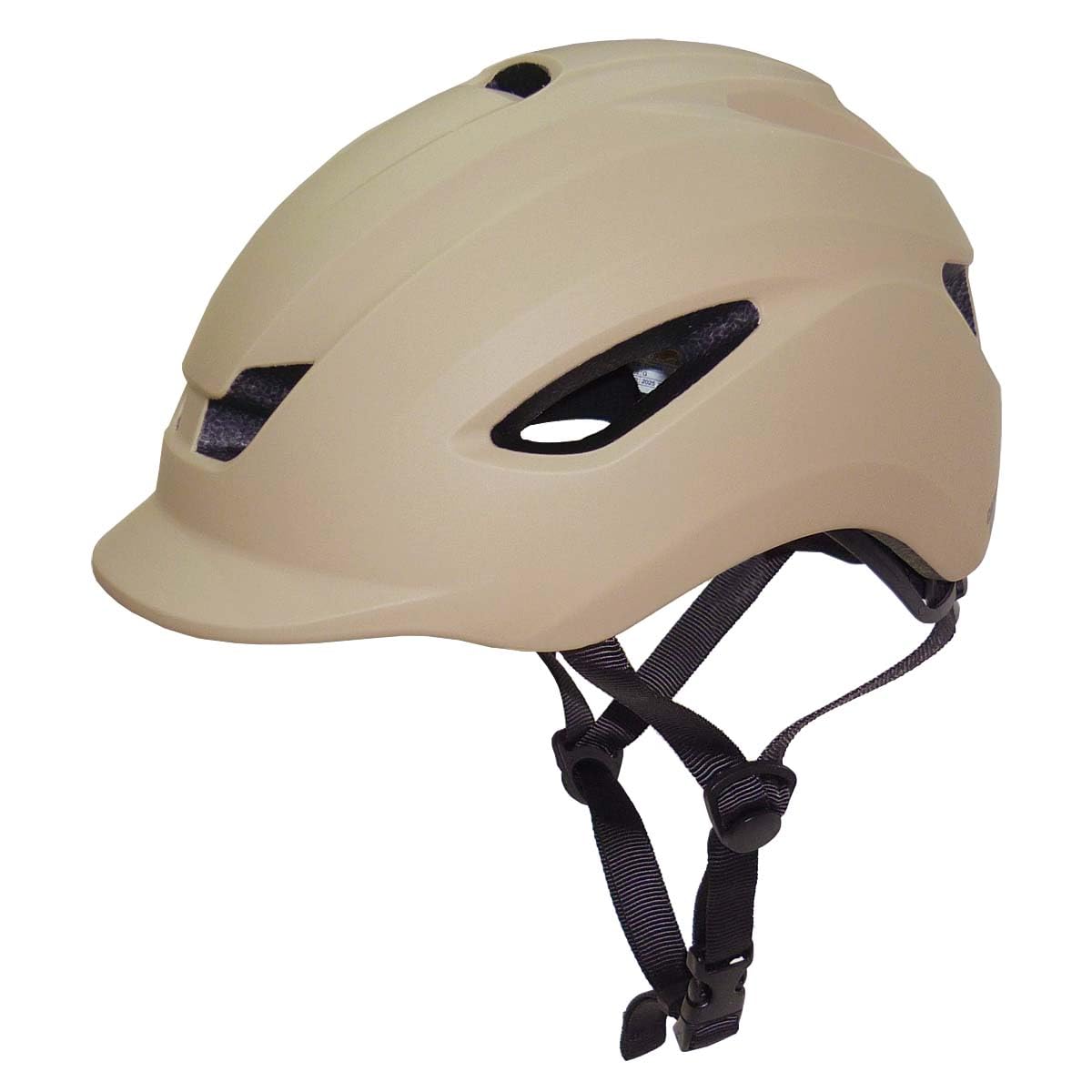 

Captain Stag Comodo Bicycle Soft for Teens and Fits Head Circumferences of with SG Matte Beige Y-6473 Helmet, Shell, Adults, M-L Size, 55-60cm, Brim,