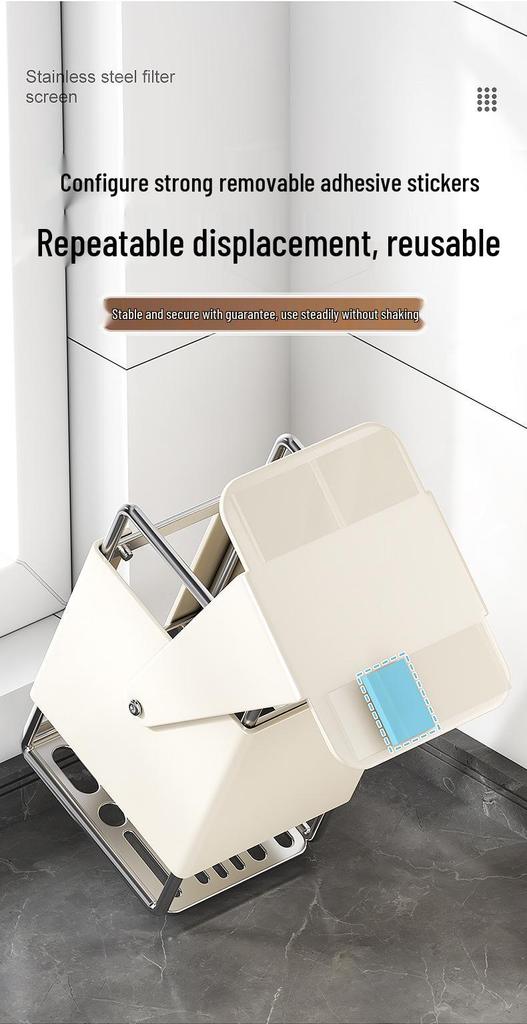 Rotating Multi-functional Countertop Knife & Chopstick Storage Rack with Integrated Draining