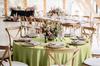 Round Tablecloth, Matt Velvet, 320Cm, Olive Green
