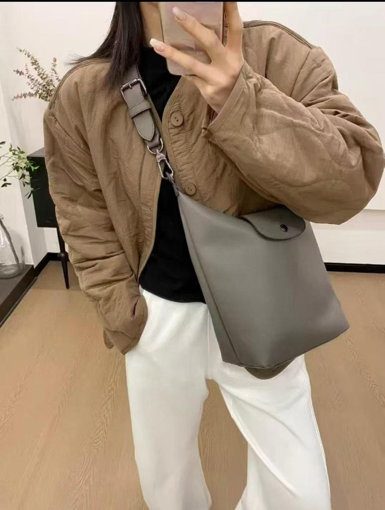 New 2025 Dragon Hobo Dumpling Bag - Premium Cowhide, Versatile Crossbody & Shoulder Design