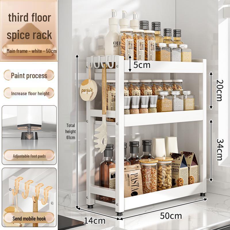 Kitchen Countertop Spice and Sauce Storage Rack