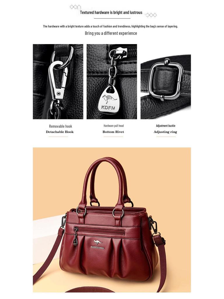 2023 Women's Stylish Large Capacity Handbag - Perfect for Middle-Aged Mothers, Single Shoulder, Crossbody