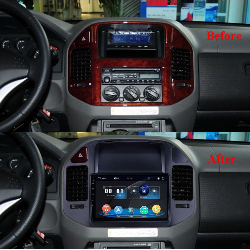 icreative Car Radio Multimedia MP5 Player Head Unit Stereo GPS Navigation BT For Mitsubishi Pajero 3 2000-2006