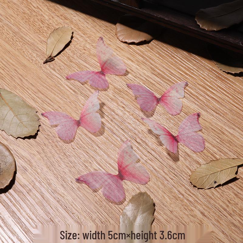 Single-Layer Tulle Butterfly Wings: Ancient Style Hairpin and Headdress DIY Materials