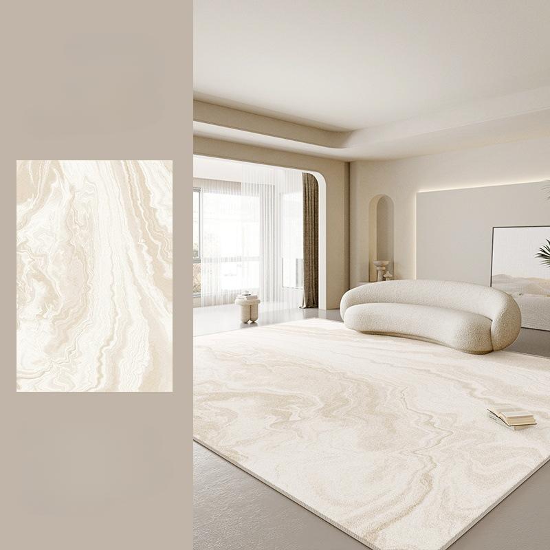 Cream Style Bedroom Decor Plush Carpet Large Area Carpets for Living Room Thick Anti-slip Lounge Floor Mat Fluffy Soft Study Rug