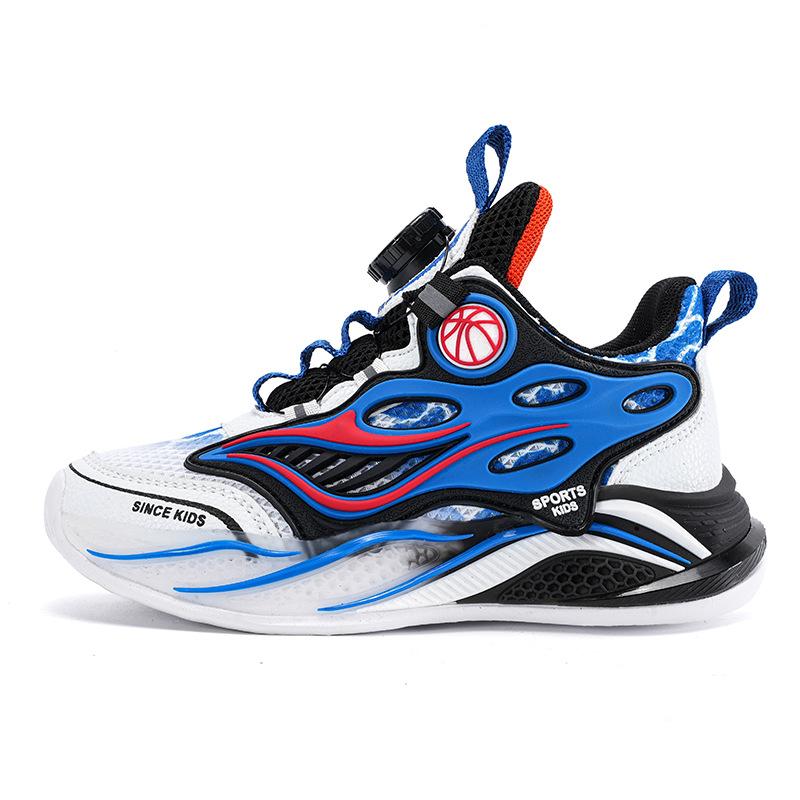 

Basketball shoes boys sports shoes 2025 spring and autumn new mesh medium and older children s shoes casual rotating buckle student children s shoes 29